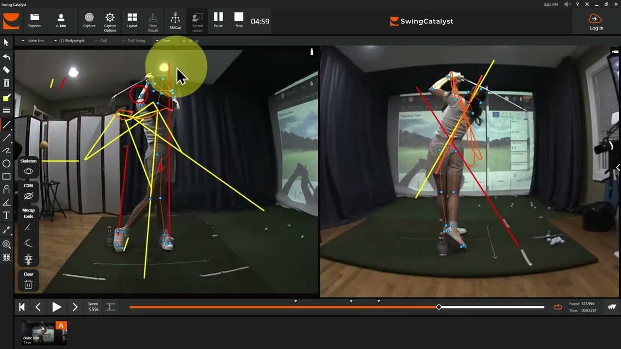 Golf swing analysis video 1