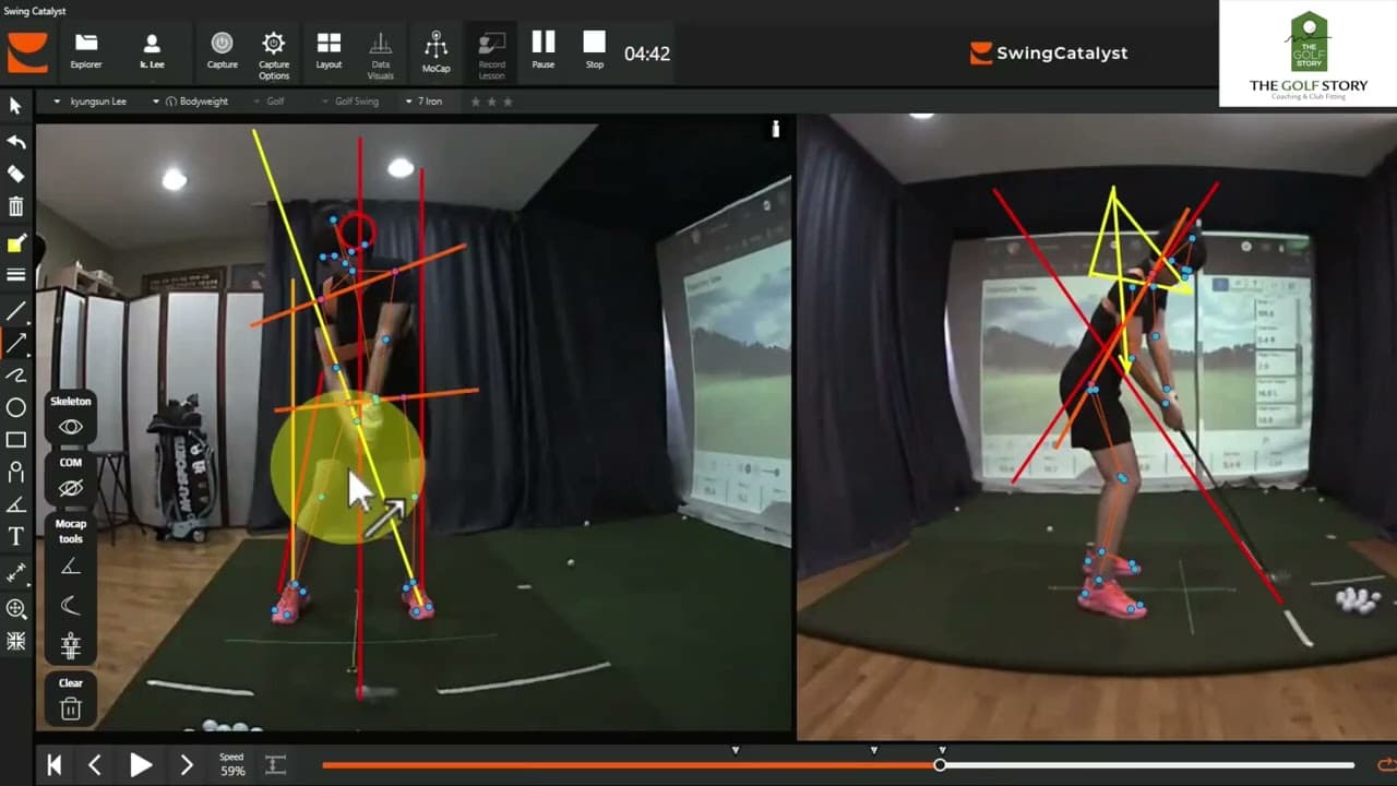 Golf swing analysis video 2