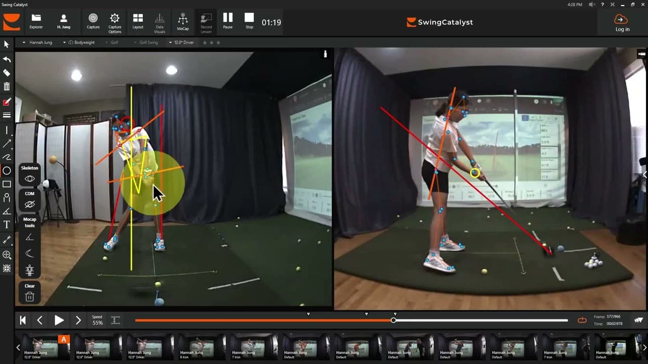 Golf swing analysis video 4